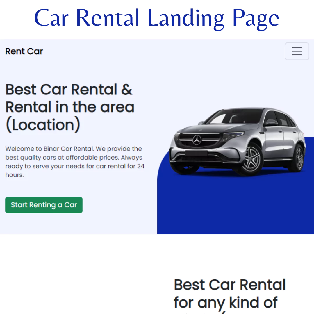 create a responsive car rental landing page using html and css.webp